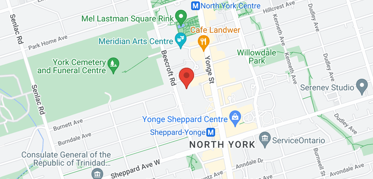 map of #1005 -131 BEECROFT RD